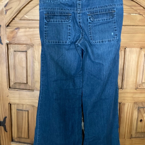 Ann Taylor Loft Wide-Leg Blue Denim Jeans - Picture 2 of 7